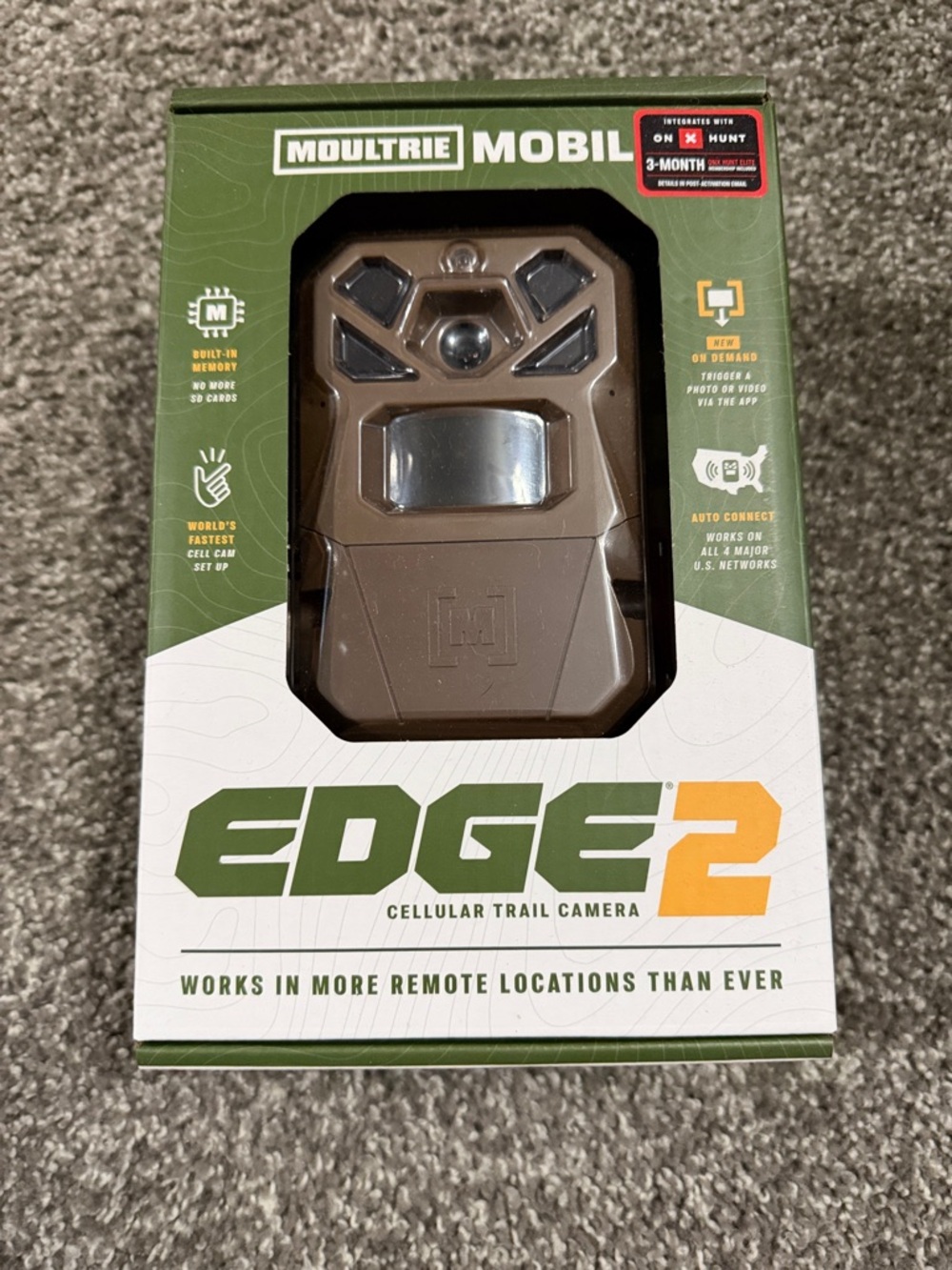 NIB! TWO Edge 2 Cellular Trail Cameras